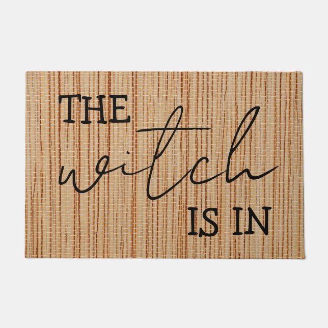 Felpudo Simple Personalizada La Bruja Es Divertida (Anverso)