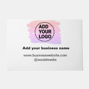 Felpudo simple y mínimo añadir su logotipo/diseño acuar