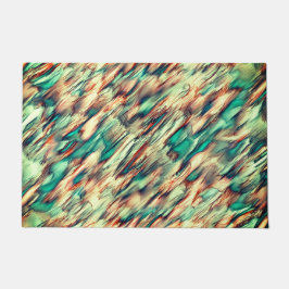 Felpudo Simulación de rocas o estalagmitas en verde a sepi