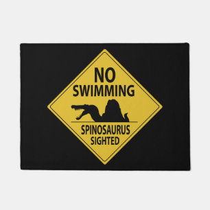 Felpudo Sin Natación - Rótulo Spinosaurus
