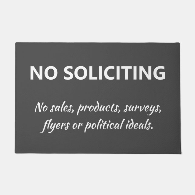 Felpudo Sin solicitud de bienvenida (Anverso)