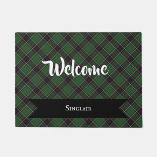 Felpudo Sinclair Clan Scottish Tartan Plaid Pattern