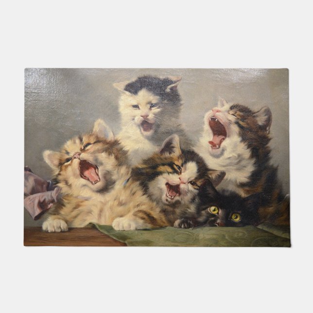 Felpudo Sinfonía gatita por Julius Adam II (Anverso)