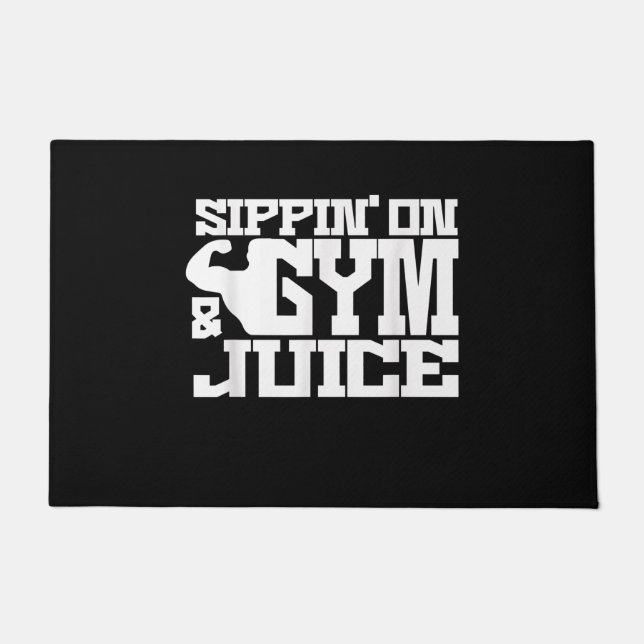 Felpudo Sippin Sobre Gimnasio - Jugo - Camisetas De Entren (Anverso)