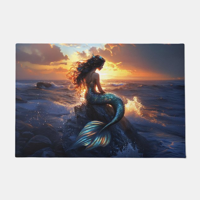 Felpudo Sirena de sol (Anverso)