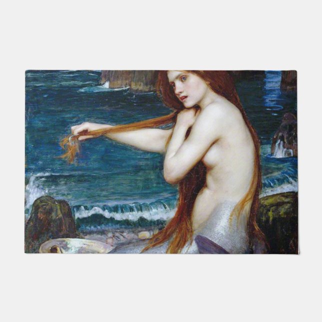 Felpudo Sirena, John William Waterhouse (Anverso)