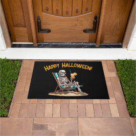 Felpudo Skeleton Beach Lounging Halloween