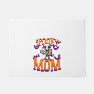 Felpudo Skeleton para las mujeres Gato y madre espeluznant