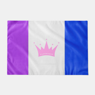 Felpudo SlipperyJoe drag bandera del orgullo hembra azul v