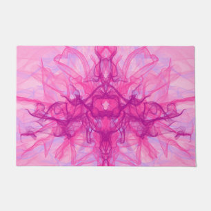 Felpudo SMOKE PINK - Arte fractal moderno y abstracto -