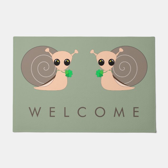 Felpudo Snails con Clover Doormat (Anverso)
