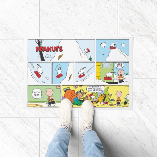 Felpudo Snoopy Sled Riding Food Dish (Interior)