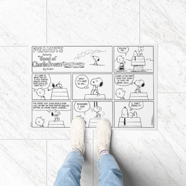 Felpudo Snoopy y Charlie Brown | Muffin inglés (Interior)