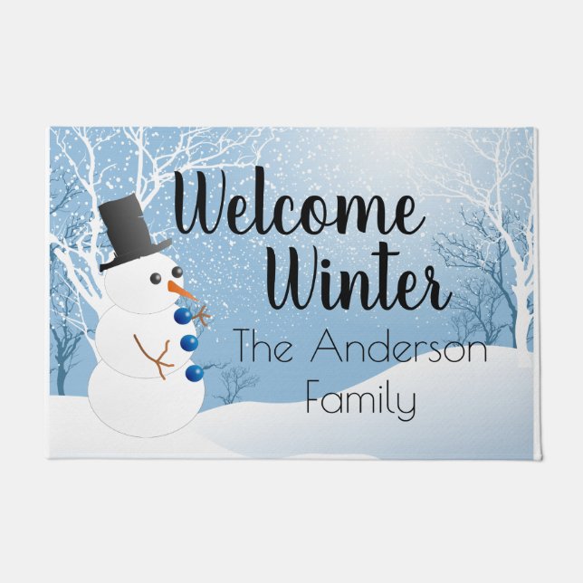 Felpudo Snowman (Anverso)