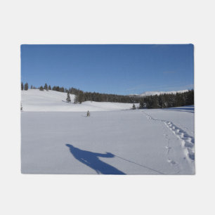 Felpudo Snowshoeing en el Parque Nacional Yellowstone