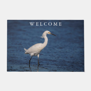 Felpudo Snowy Egret en North Beach