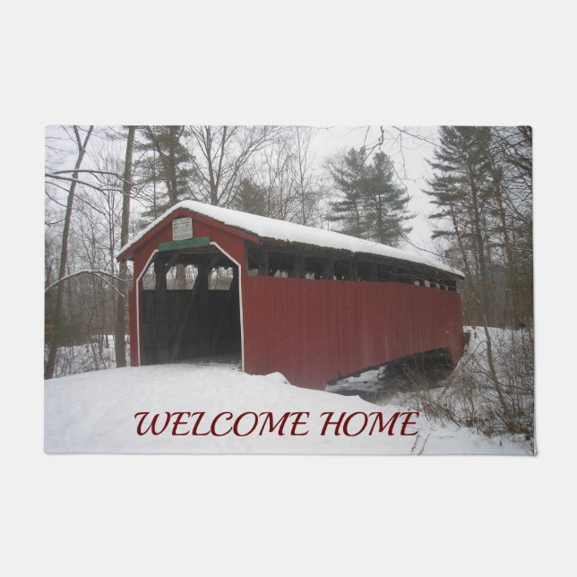 Felpudo "Sobre el río y a través del bosque" (Anverso)