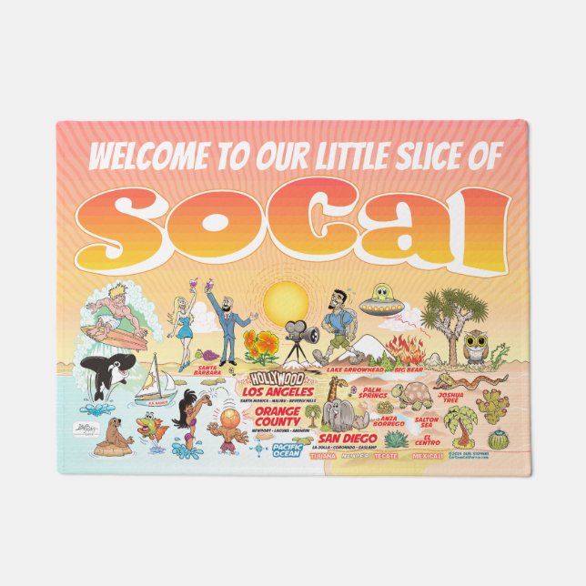 Felpudo SoCal Sunset (Anverso)