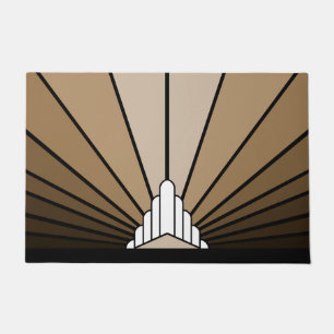 Felpudo Sol Art Déco en tan Door Mat
