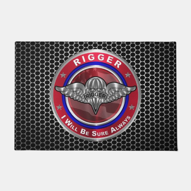 Felpudo Soldados aerotransportados con paracaídas sorprend (Anverso)