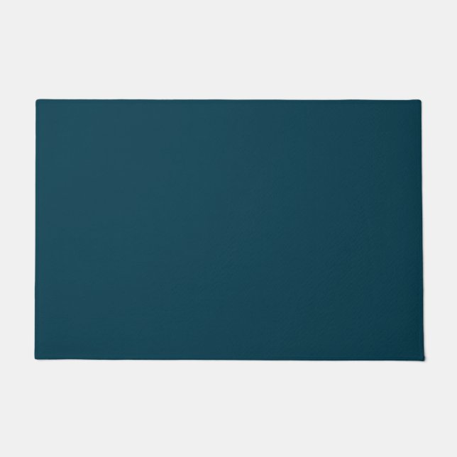 Felpudo Solid deep aqua teal blue (Anverso)