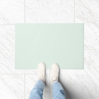 Felpudo Solid Pale Mint Green Door Mat