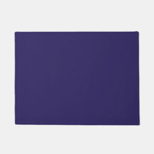 Felpudo Sólido índigo azul elegante moderno Minimalista si