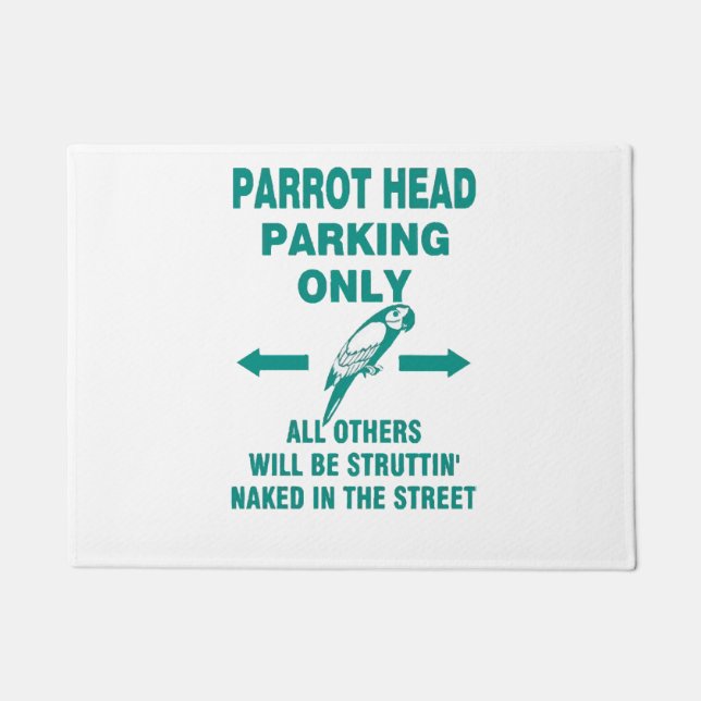 Felpudo Sólo aparcamiento (Anverso)