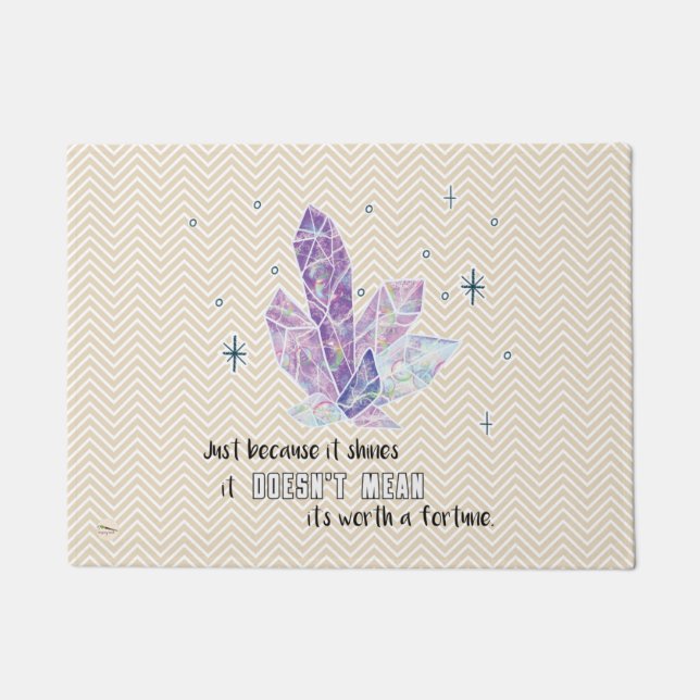 Felpudo Sólo porque brilla... Diamond Doormat (Anverso)