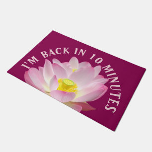 Felpudo Sólo un Lotus Blossom + tu backgr. e ideas