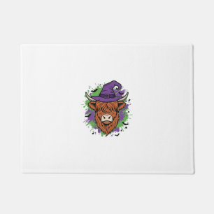 Felpudo Sombrero de bruja de vaca de las Highlands de Hall