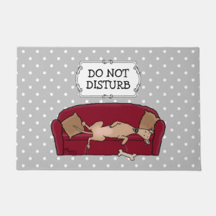 Felpudo Sombrero Greyhound (flautista) Perro Lazy Sleeping