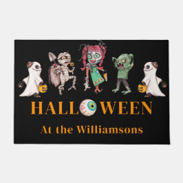 Felpudo Sombreroso negro halloween moderno