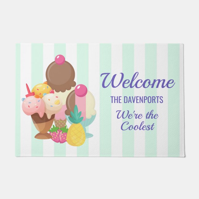 Felpudo Somos la bienvenida más fría del helado (Anverso)