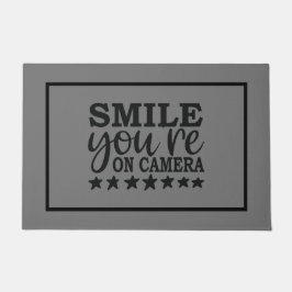 Felpudo Sonríe, estás en cámara