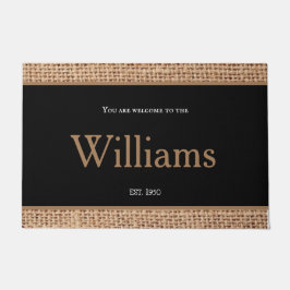 Felpudo Sorprendente diseño acogedor moderno monograma mar