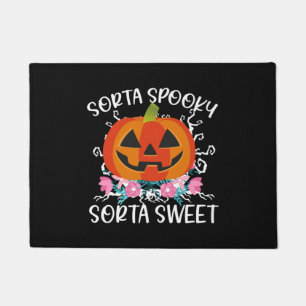 Felpudo Sorta Sweet Sorta Spooky Halloween calabaza mujere