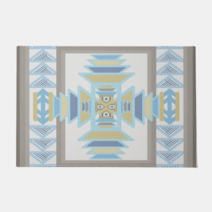 Felpudo Souwest Blues Indian Blanket Art Design