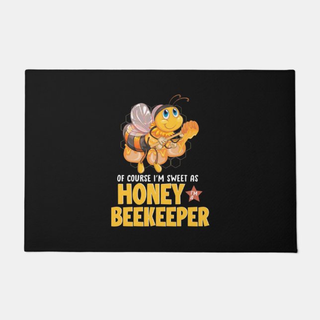 Felpudo Soy Dulce Como Abeja De Miel (Anverso)