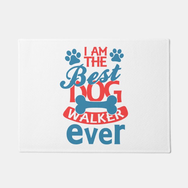 Felpudo Soy el Mejor Paseador de Perros de Todos los Veran (Anverso)