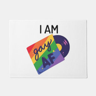 Felpudo Soy gay AF Gracioso Mes del Orgullo LGBT