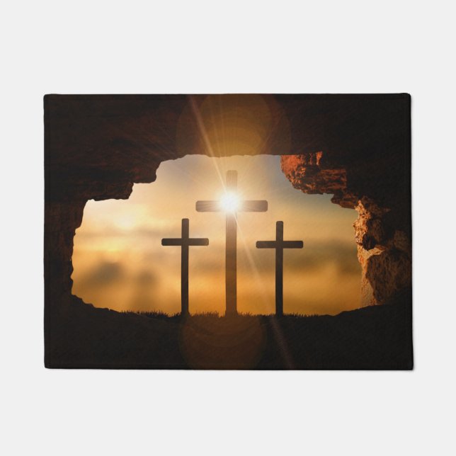 Felpudo Soy la luz del mundo (Anverso)