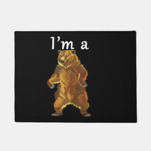 Felpudo Soy un Oso Grizzly y Osos Brown