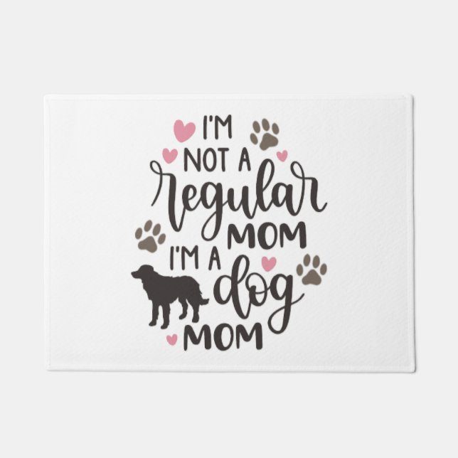 Felpudo Soy una mamá de perros (Anverso)