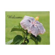 Spiegeland Bienvenidos Morado Hibiscus Flower Door