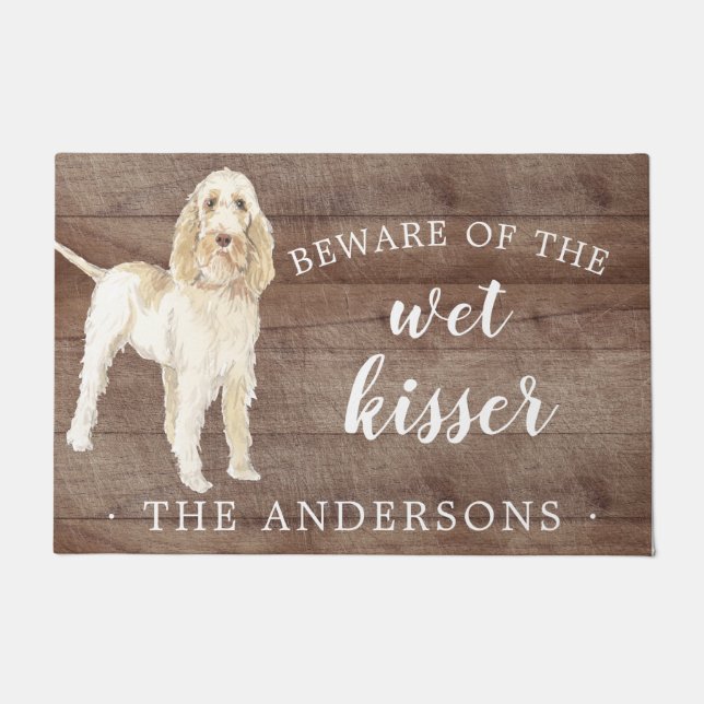 Felpudo Spinone Italiano Dog Personalizado Mat (Anverso)