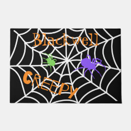 Felpudo Spooky Spider Web