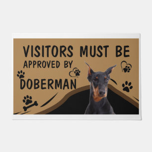 Felpudo Springer Doberman Debe Aprobar Al Visitante