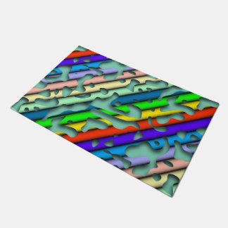 Felpudo Squiggly Loops sin problemas patrón 07 + tu backgr