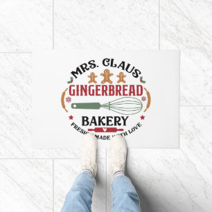Felpudo Sra. Claus Gingerbread Bakery